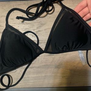 Aerie mesh triangle bikini top